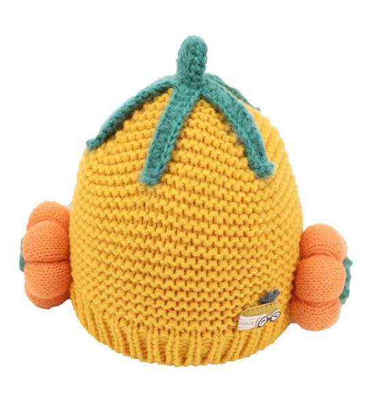 

2020 baby hat autumn and winter baby wool cap 3 months2 years old 1 cute pumpkin boy girl child cap ear protectors1211860, Blue;gray