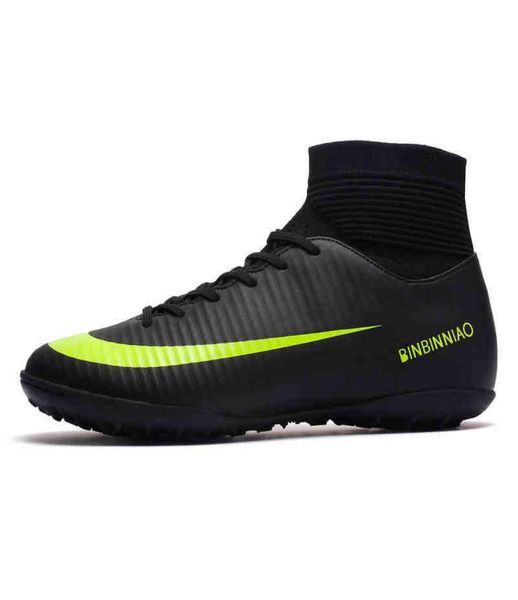 

bowling shoes basketball soccer turf black men kids cleats training football boots high ankle sport sneakers size 3545 dropshippi1903938