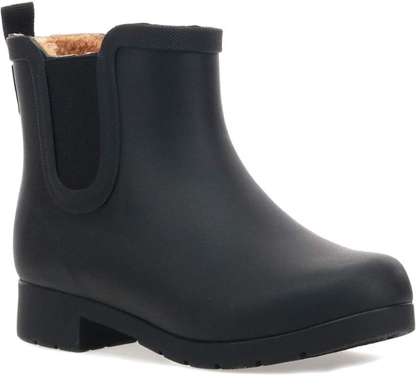 

chooka women039s waterproof plush chelsea bootie boots0125563743, Black