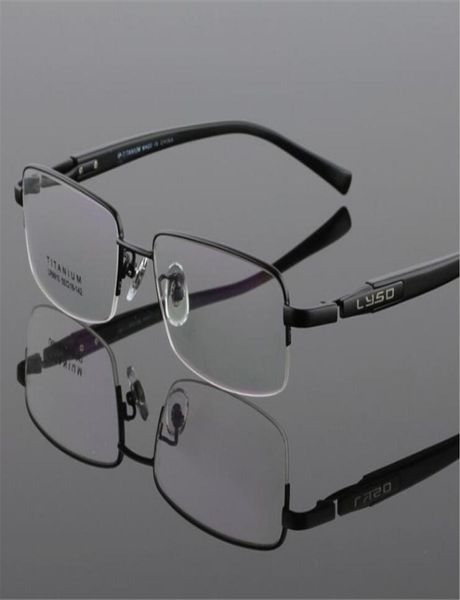 

wholehalf rim optical glasses spectacle business gold silver frame myopia eyeglasses lb99105591089