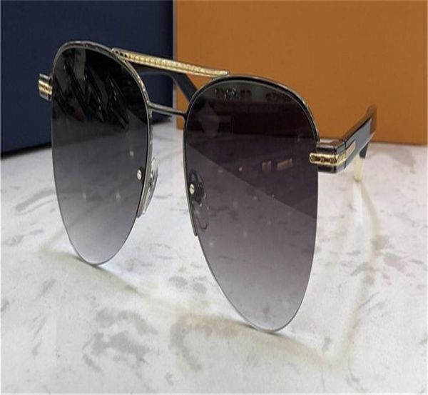 

new fashion design men sunglasses 1006 pilot halfframe features material popular simple style uv400 protection eyewea3834201, White;black