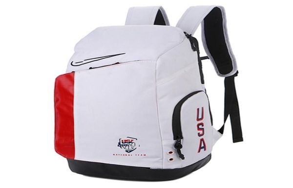 

2022 new team usa basketball bag elite pro backpack student computer bag sports accessory knapsack junior black white training bag4900061