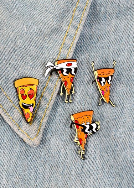 

funny pizza man enamel pins badges sunglasses heart eye brooches custom pastel lapel pin denim shirt cartoon food jewelry gift8518516, Gray