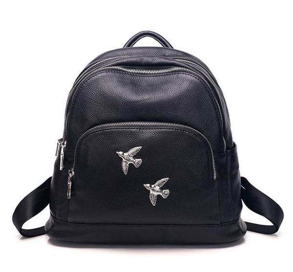 

genuine leather women backpack famous designer travel bag real leather lady shoulder bag 4664912109