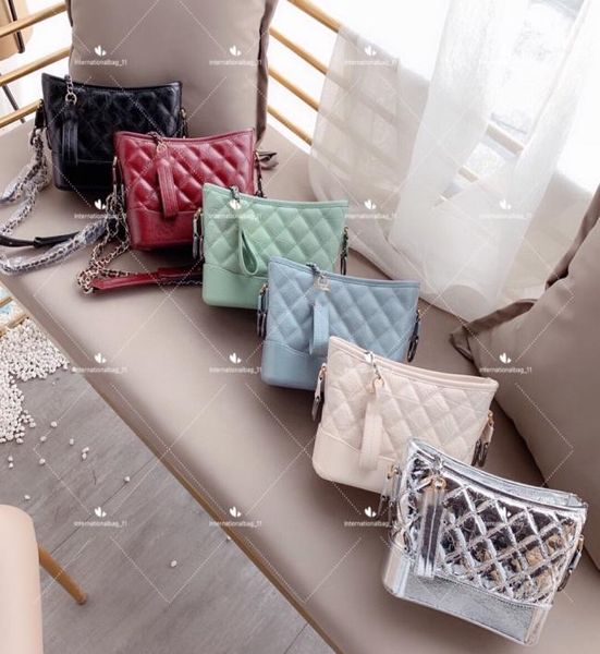 

messenger bag women gabrielle rhombus chain small bag leather female star same style stray fashion shoulder handbags9419600