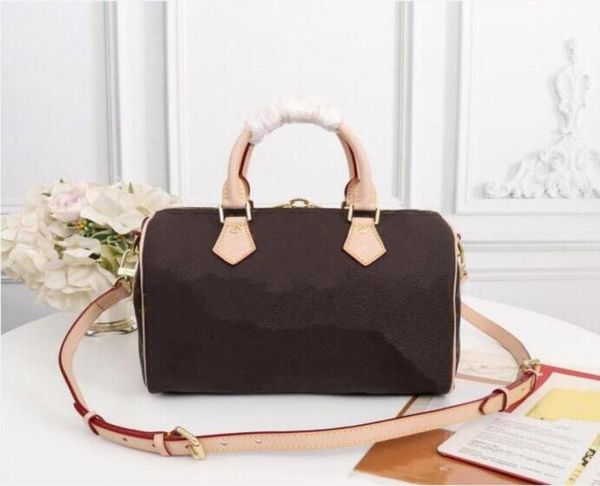

designer classic traveler speedy bag 30 35 cm fashion women genuine leather shoulder mono pillow totes handbags crossbody coin pur5641958, Red;black