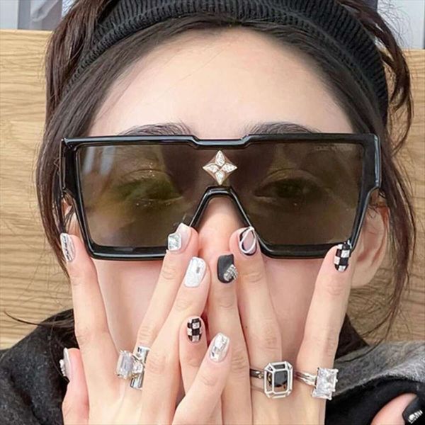 

sunglasses style star big box square ins, White;black