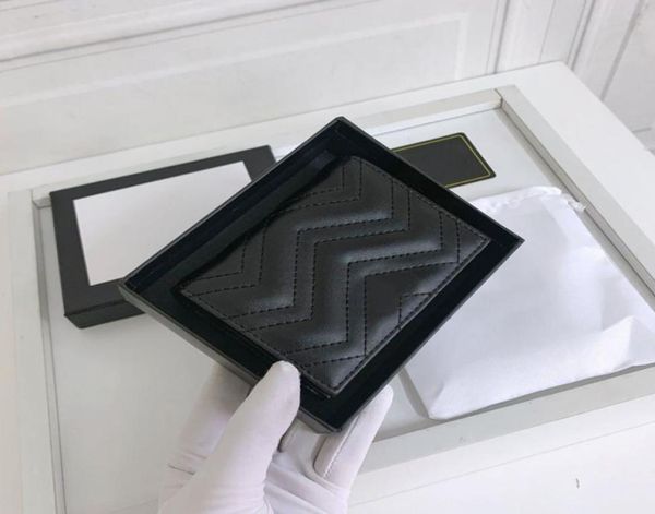 

men039s wallets 466492 488109 luxury designer wallet case fashion women coin purse pouch quilted leather woman mini short walle7653433, Red;black