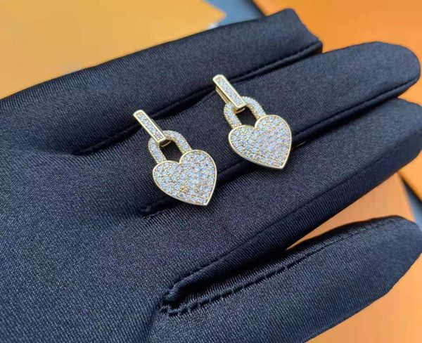 

fashion earrings dangle luxury jewelry women hip hop diamond pearl cz rock punk wedding gift4500729, Silver