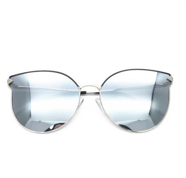 

belight optical 2020 new arrival cat eye type polarized silver mirror sunglasses women retro sunglasses with case oculos2448058, White;black
