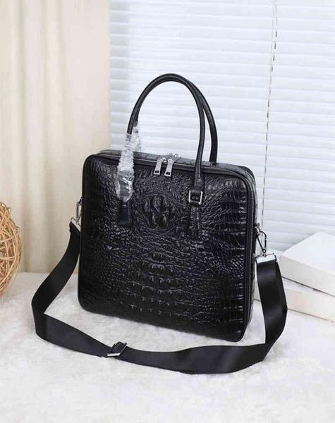 

men039s briefcases messenger bag leather briefcase designer handbags highquality business mezzanine computer black multifuncti3693040