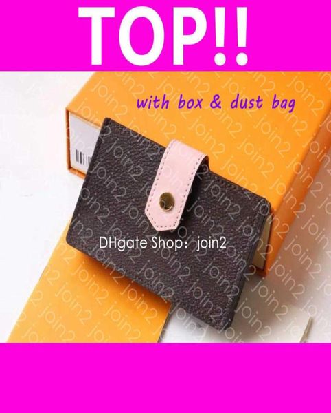 

m69761 gusseted card holder m69762 designer womens card case mini organizer sarah clemence wallet key pouch cles pochette acc8805835, Brown;gray