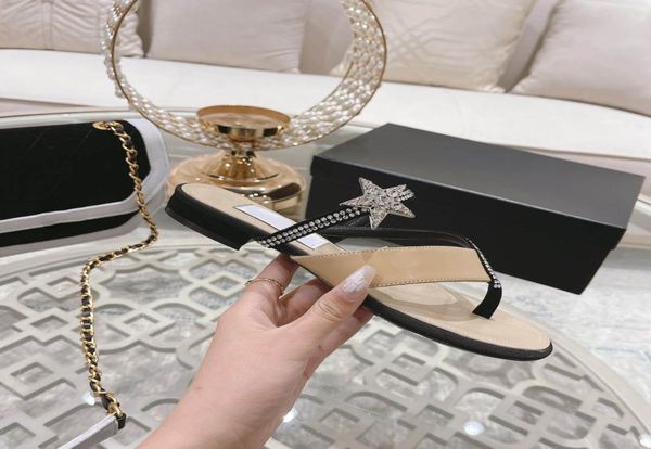 

summer women mule slippers suede calfskin strass black slipper chevron designer luxury fashion ladies beach flat flip flops sandal9068308