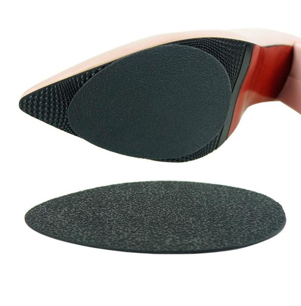 

20 pairs black shoe pads women high heel protector selfadhesive non slip forefoot pad durable sole sticker half insoles7340025, White;pink