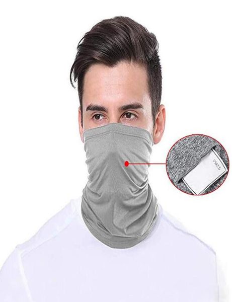 

scarf bandanas filter cycling mask neck gaiter with safety pm 25 filters face mask cover fashion windproof scarves headwear gga335413463, Blue;gray