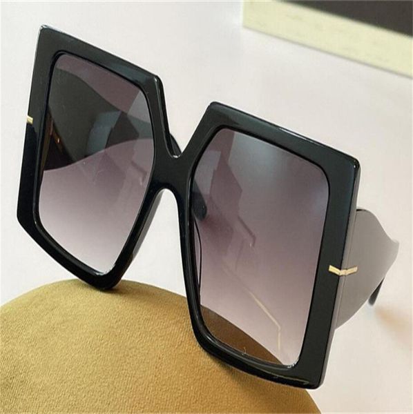 

new fashion design sunglasses 0790 large square frame simple and elegant style outdoor uv400 protective glasses with b1844770, White;black