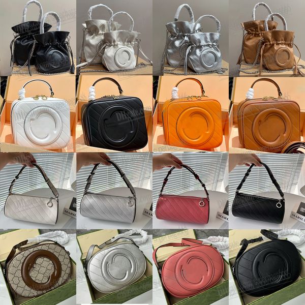 

blondie tote bags round interlocking g leather patch genuine luxury shoulder fashion clutch designer women round handbag summer cross body b