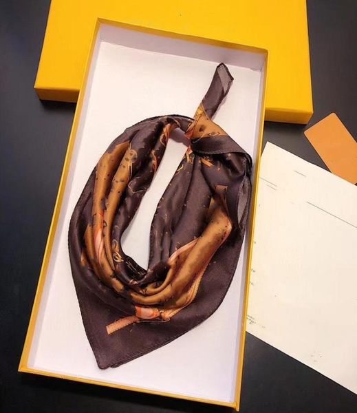 

2021 small square scarves for women classic timeless brand multifunctional fashion scarf scarf 5050cm without bo4213391, Blue;gray