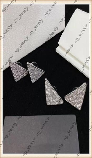 

womens diamond earring luxurys designers earrings gold hoop earrings women triangle ear stud brands jewelry accessories casual ear9439934, Golden;silver