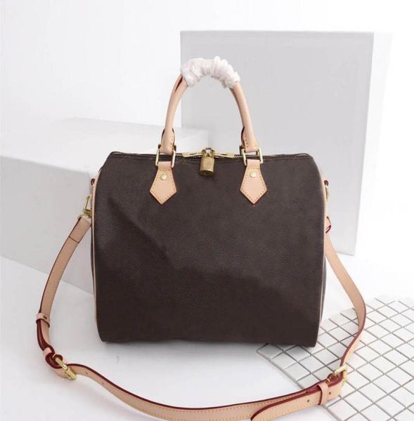 

new fashion brand lady real oxidizing leather speeds 25cm 30cm 35cm handbag with shoulder strap purse tote bag6080579, Red;black
