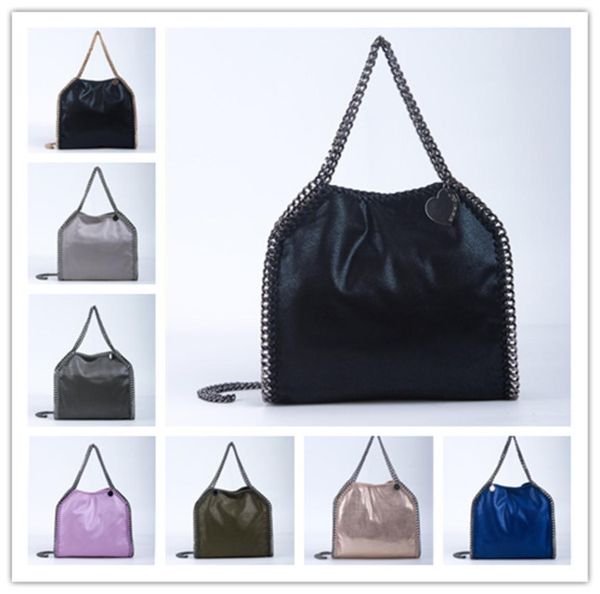 

whole luxury brand three soft size shopping sling women leather stella bag mccartney come with 3 silver or gold chians metals 4933104
