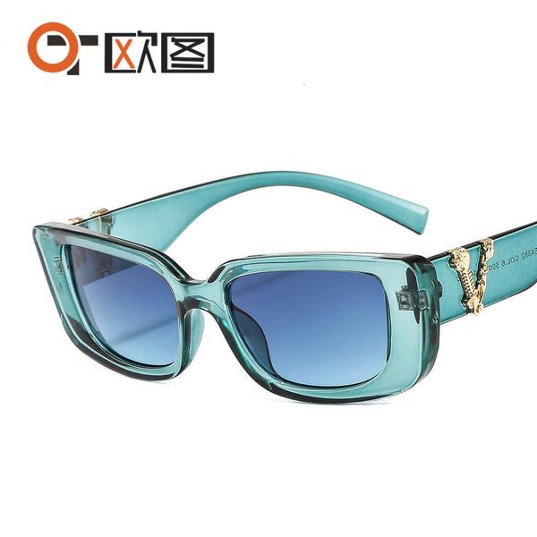 

2023 new sunglasses personalized fashion big frame metal frame l339, White;black