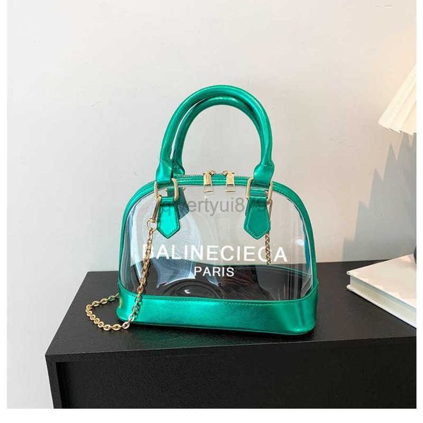 

totes deisgner bag women crossbody bag transparent pvc chain ladies handbags fashion portable stadium approved simple clear casual bagsqwert