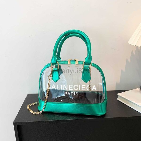 

totes deisgner bag women crossbody bag transparent pvc chain ladies handbags fashion portable stadium approved simple clear casual toteqwert