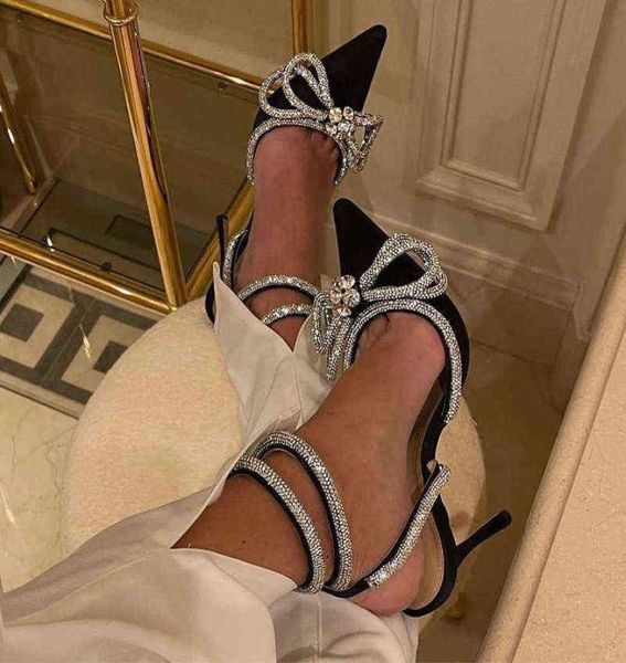 

fashion women039s high heel sandals rhinestone woman pump crystal bowknot ankle strap ladies prom mirror luxury shoes women 2024994746, Black