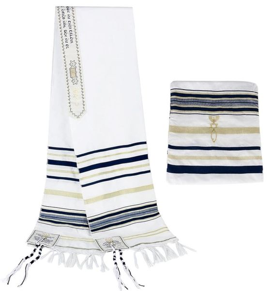 

messianic je tallit israel prayer shawl scarf with talis bag for men women 18050cm 2201047917580, Blue;gray