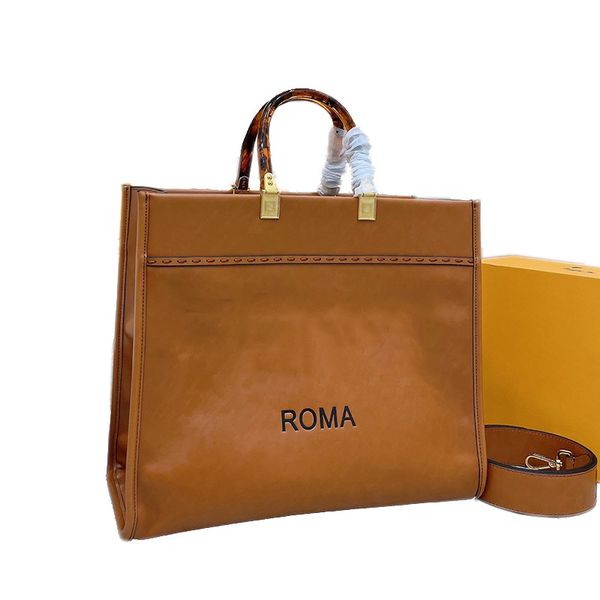 

luxury designer sunshine totes women crossbody bags italy roma brand genuine leather hawksbill handle handbags fashion ladies shopping shoul