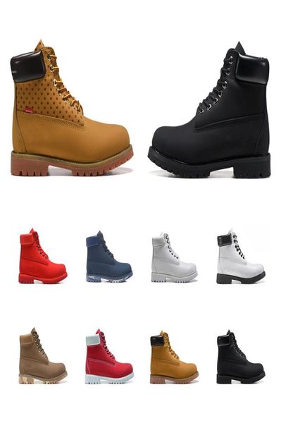 

boots designer mens womens short shoes ankle winter boot for cowboy yellow red blue pink hiking work size eur 36455266267, Black