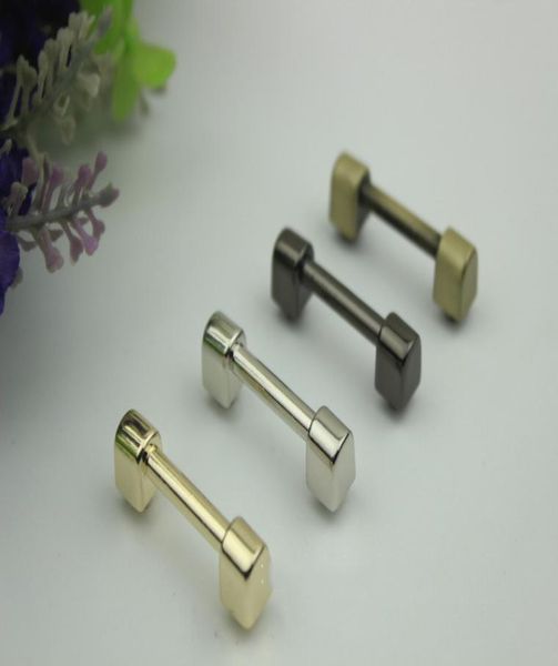 

2cm metal bags buckle arch bridge lock handle screw for leather luggage decor bag hardware replacement diy accessories2305614, Black