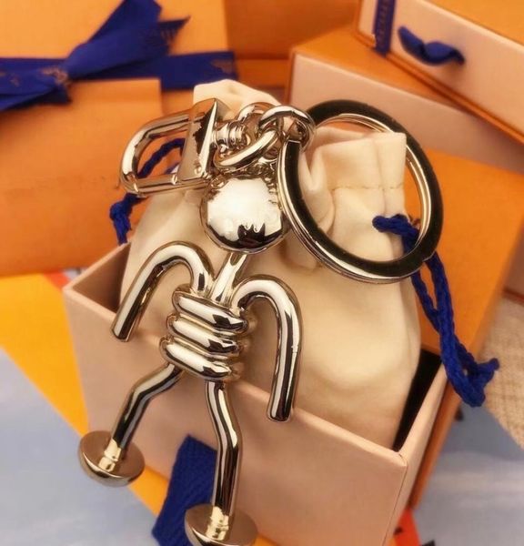 

key buckle necklaces car keychain handmade keychains man woman fashion necklace bag pendant accessories2333372, Silver