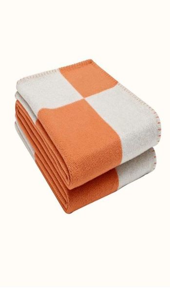 

woman designer letter cashmere blanket imitation soft wool scarf shawl portable warm plaid sofa bed fleece knitted blanket blanket7460722, Blue;gray