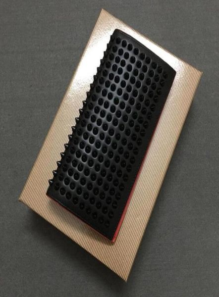 

style wallets panelled paloma l leathers wallet clutch women patent real leather mixed color rivets bag clutches lady long purses 2935385, Red;black