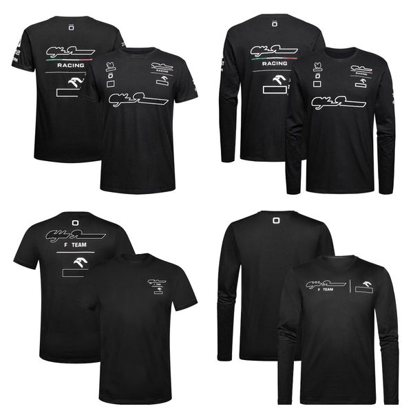 

f1 racing suit men's round neck quick-drying breathable team suit plus size short-sleeved long-sleeved t-shirt