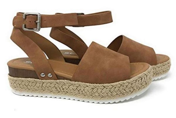 

2020 fashion wedges shoes for women sandals plus size high heels summer shoes 2019 flip flop chaussures femme platform sandals 2011180731, Black