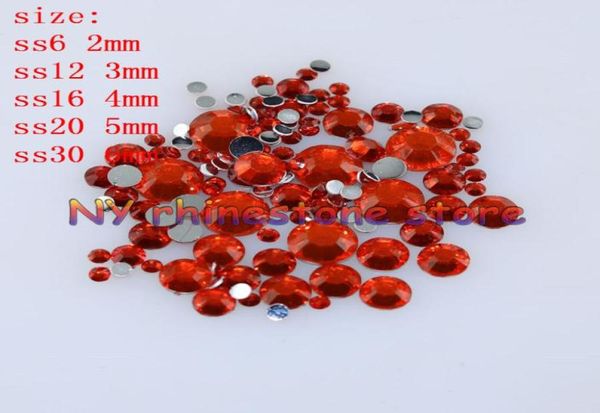 

100010000pcsbag 26mm orange red resin crystal rhinestones flatback super glitter nail art strass wedding decoration applique no5151266, Black