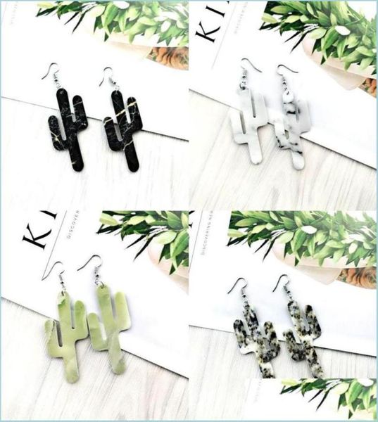 

dangle chandelier lady cactus shaped leather earrings jewellery two sided reunite pu women dangle fashion eardrop 3 71tp j2 drop d4187352, Silver