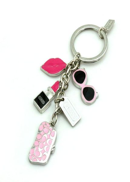 

designer key buckle fashion famous luxury keychain luxury handmade brand car keychain leather cloth bag stylish accessories high q5474216, Silver