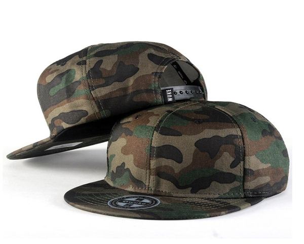 

camouflage snapback polyester cap blank flat camo baseball cap with no embroidery mens cap and hat for men and women5569536, Blue;gray