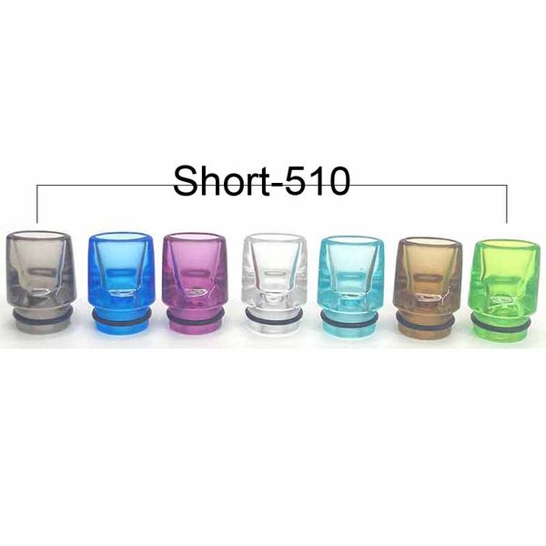 

1pcs 510 drip tip acrylic elliptical opening straw joint for machine accessories