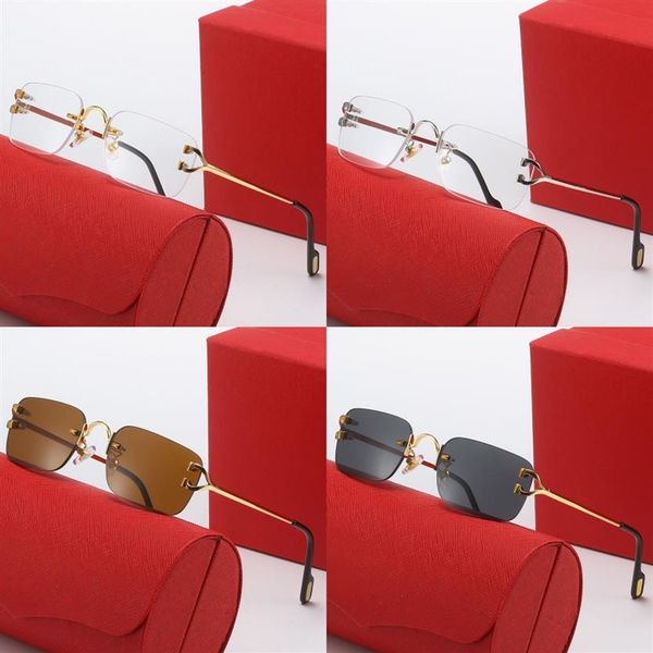 

casual c designer sunglasses fashion mens sun glasses metal outdoor shades sonnenbrille fashion frameless beach polarized sunglass203w, White;black