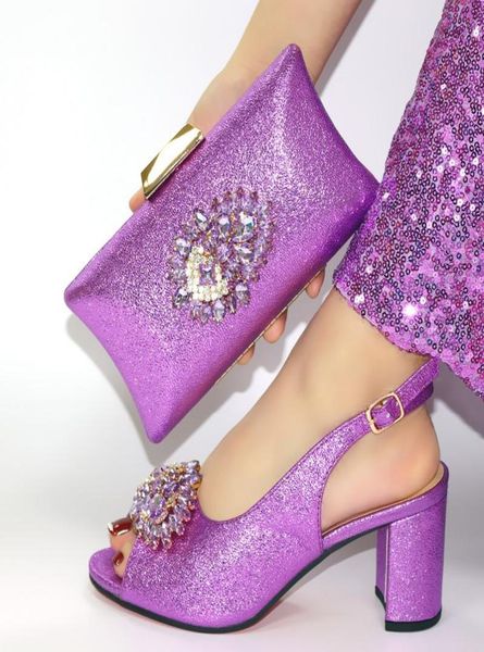 

dress shoes doershow and bag set african sets purple color italian shoe decorated with rhinestone him1404368576, Black