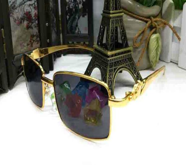

2020 fashion sports sunglasses for men women oversized buffalo horn glasses gold silver frames eyeglasses clear lenses high qualit9270345, White;black