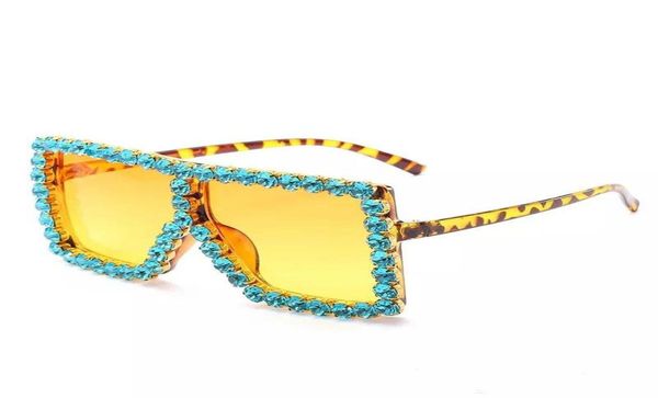 

women sunglasses square luxury acrylic rhinestone sunglasses oversize colorful diamond shades big sun glasses8383184, White;black