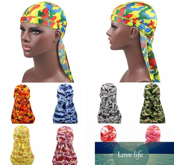 

fashion pirate hat waves rags camo men039s silky durags turban print silk durag headwear bandans headband hair accessori9992805, Blue;gray
