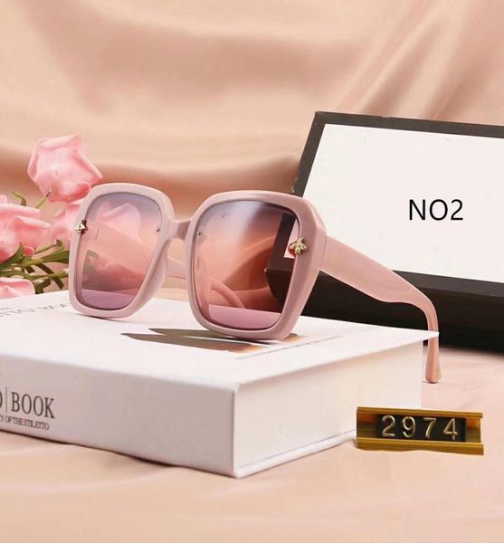 

summer little bee sunglasses fashion sunglasses goggle glasses style 2974 uv400 5 color option with box1742610, White;black
