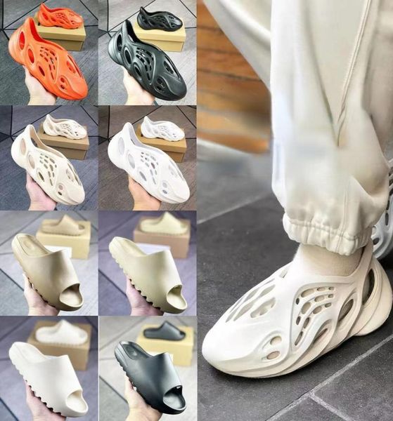 

designer slippers op27 mens womans shoes enflame sand bone earth sandals outdoor beach slipper summer slide resin pure sandal 4379797, Black